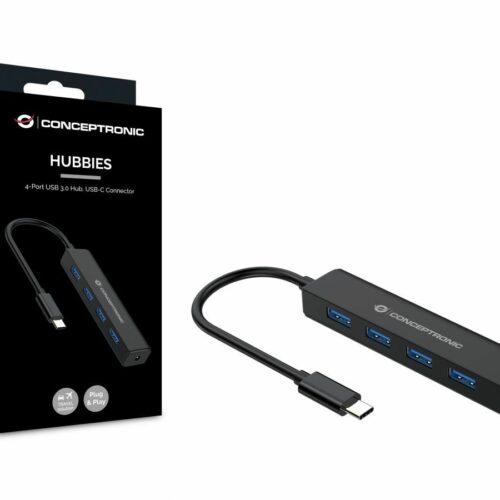 Conceptronic  4-Port USB 3.2 HUB Black